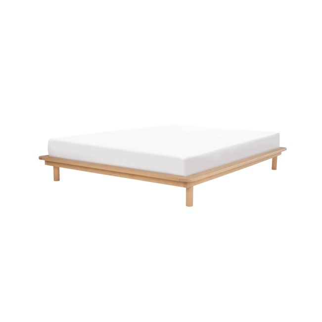 MADE Essentials Kano Double Platform Bed, Pine – image 1