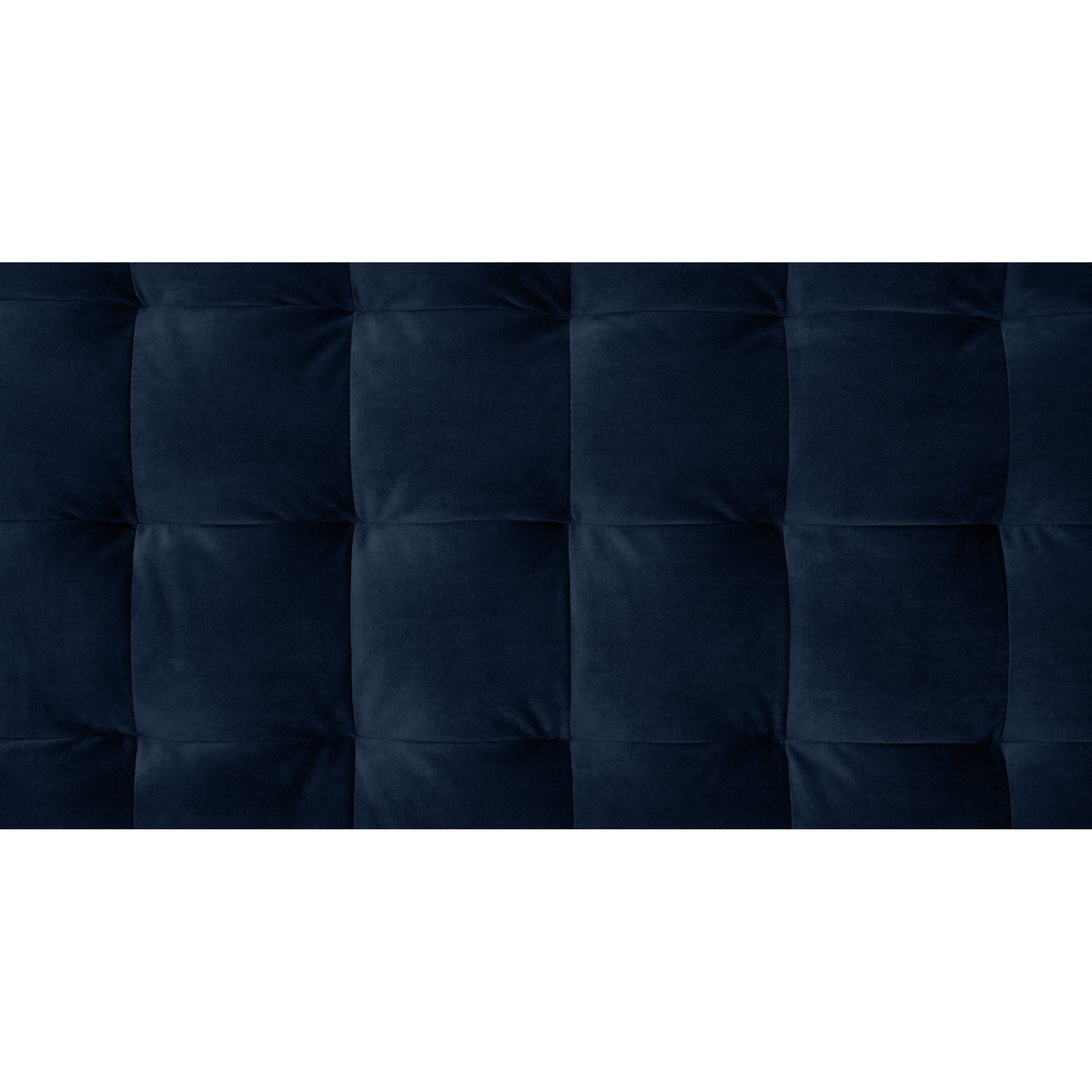 Lavelle Super King Size Bed, Ink Blue Velvet & Walnut Stain Legs – image 6