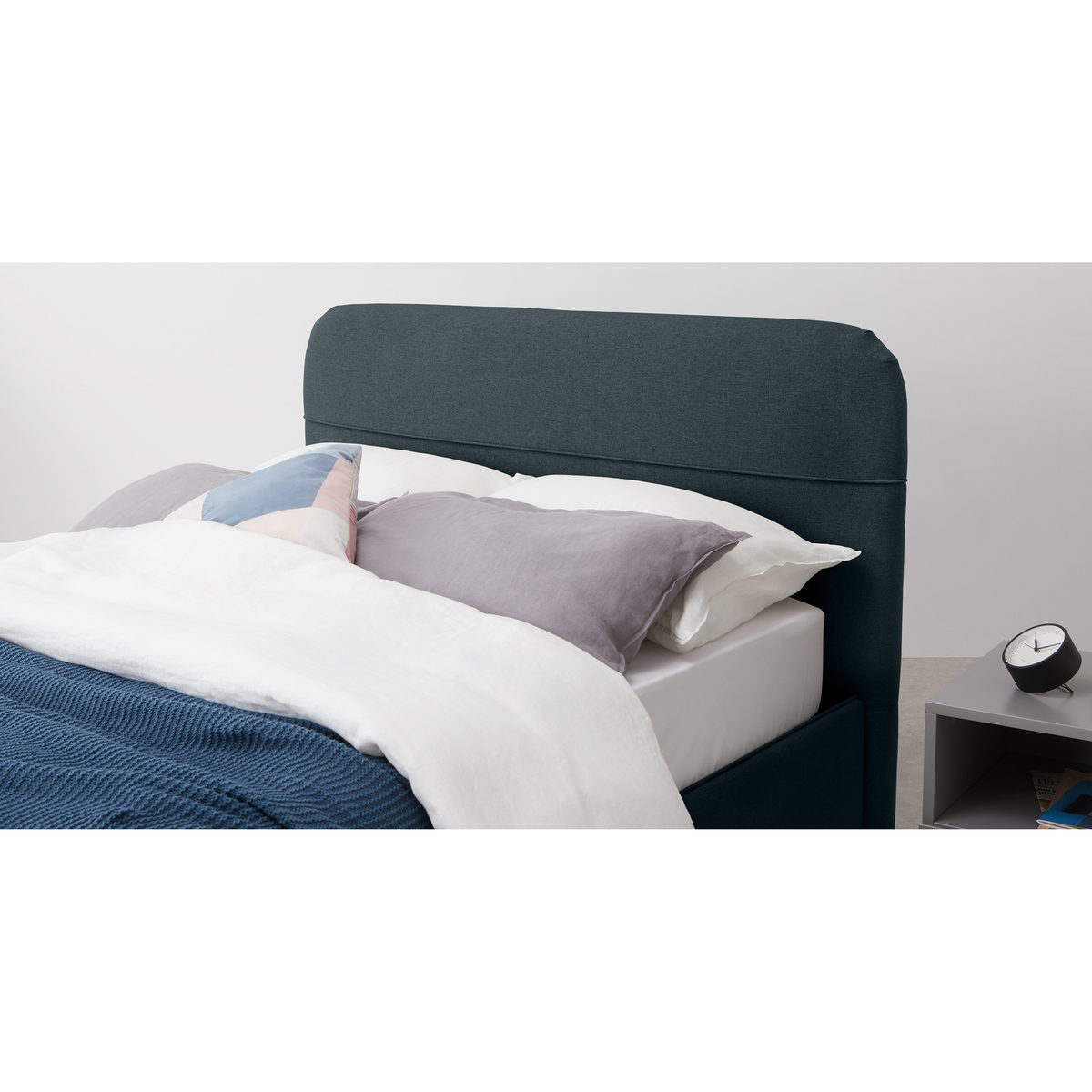 Baya Super King Size Ottoman Storage Bed, Aegean Blue – image 4