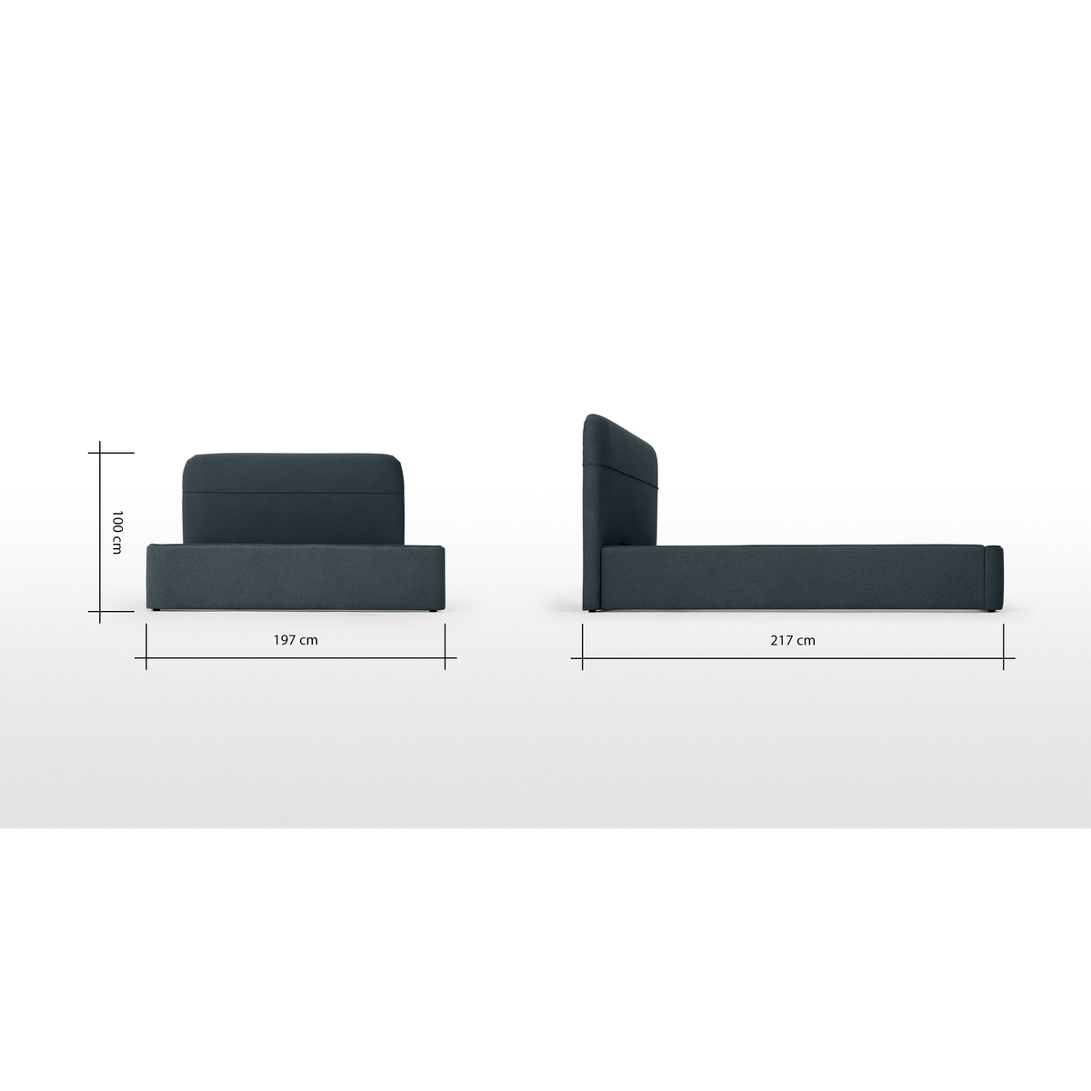 Baya Super King Size Ottoman Storage Bed, Aegean Blue – image 8