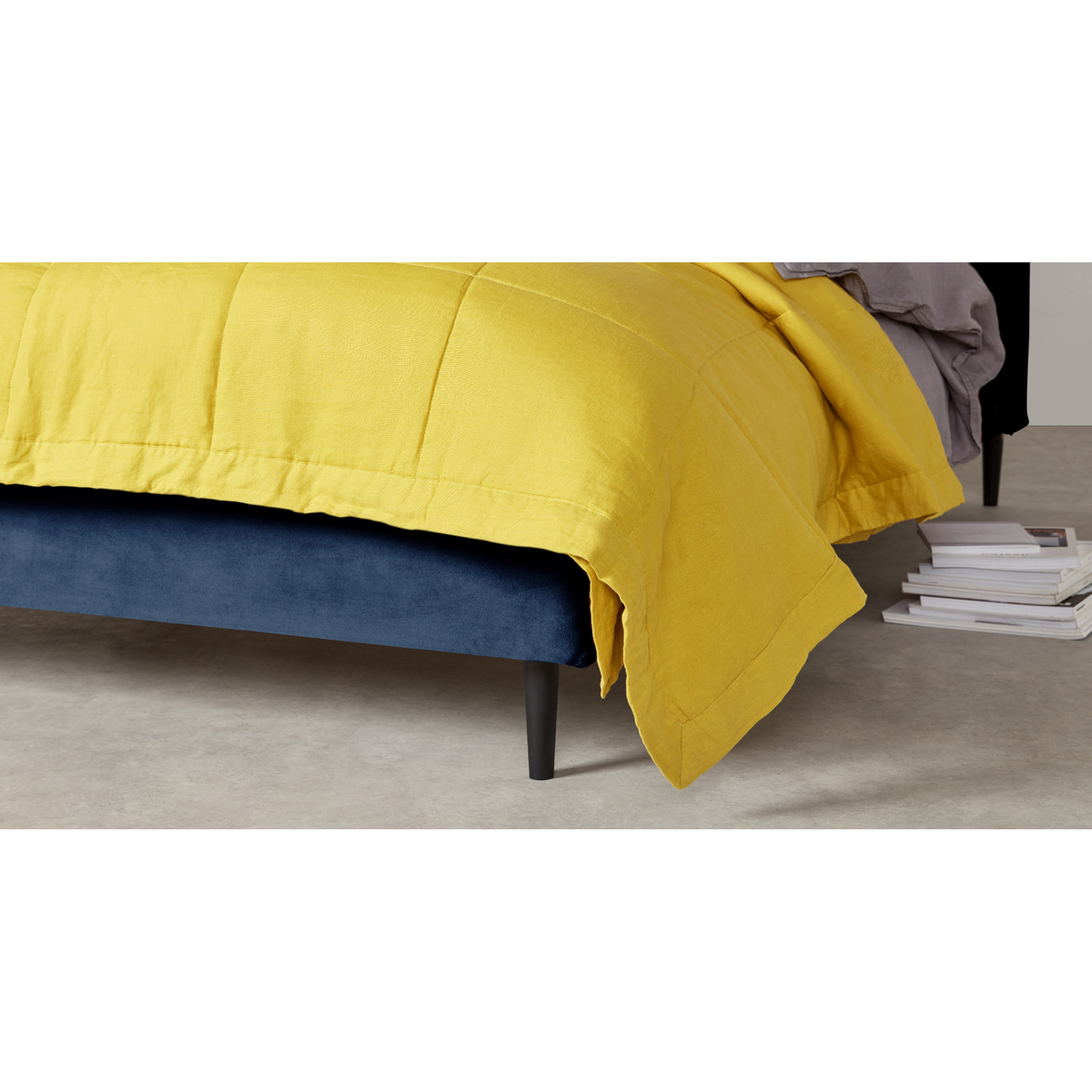 Skye Super King Size Bed, Royal Blue Velvet – image 5