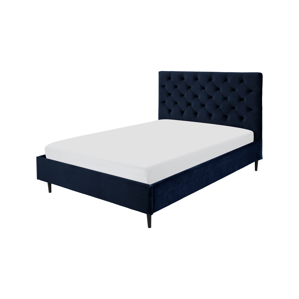 Skye Super King Size Bed, Royal Blue Velvet – image 1