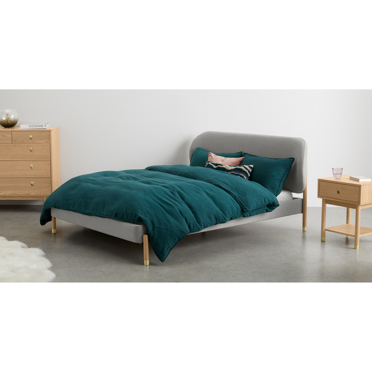 Fizzy King Size Bed, Cool Grey & Ash – image 3
