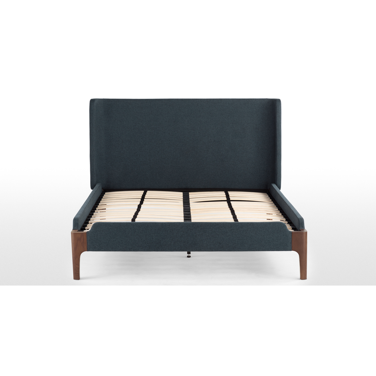 Roscoe Super King Size Bed, Aegean Blue & Dark Stain Oak Legs – image 5