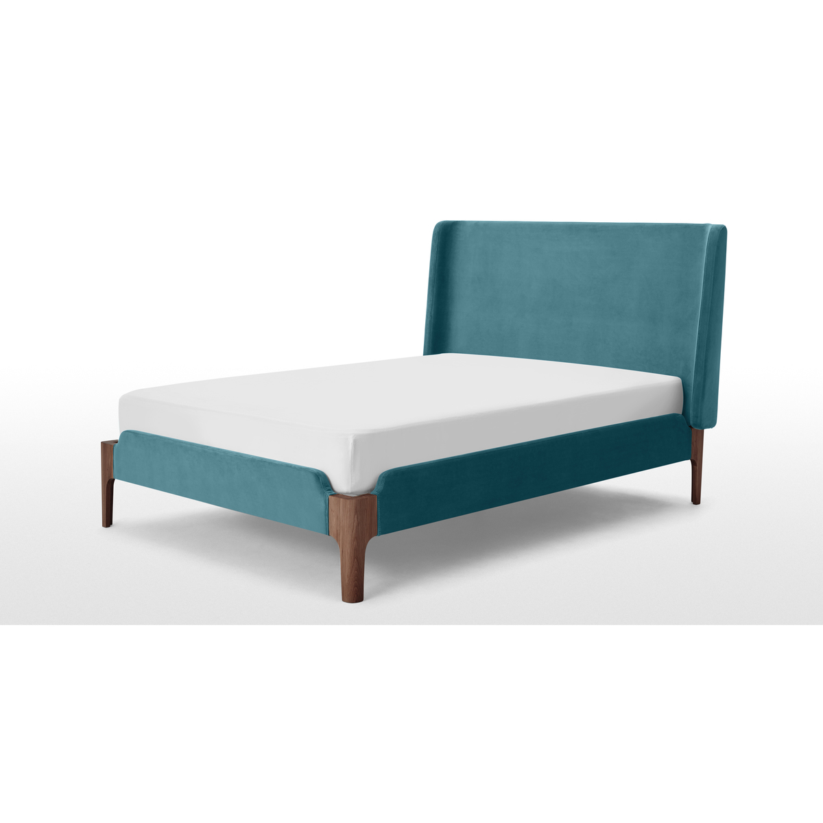 Roscoe King Size Bed, Steel Blue Velvet – image 5