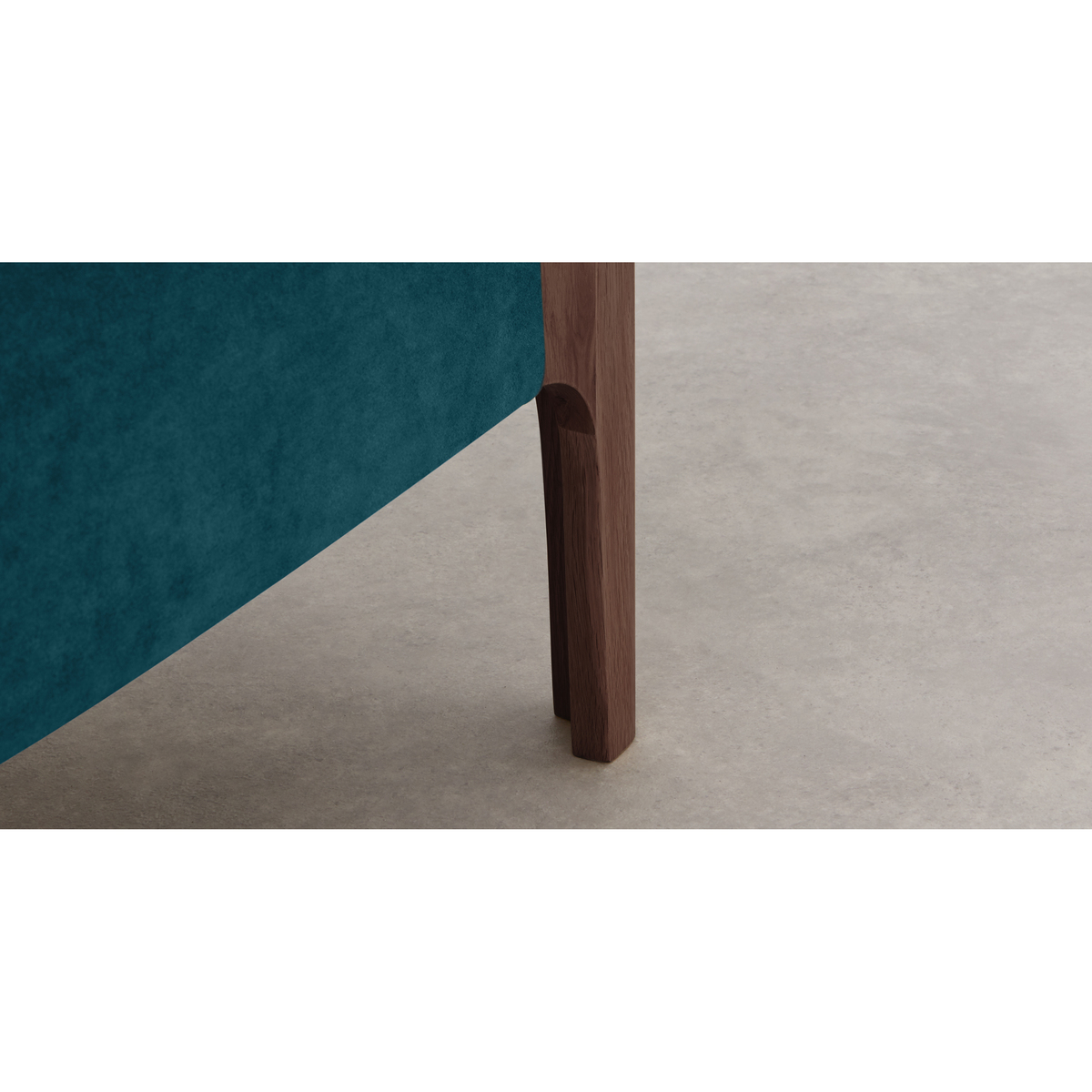 Roscoe King Size Bed, Steel Blue Velvet – image 6