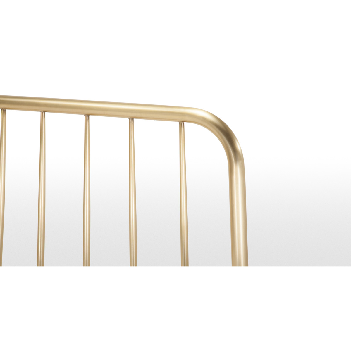Alana Kingsize Bed, Brushed Brass – image 4