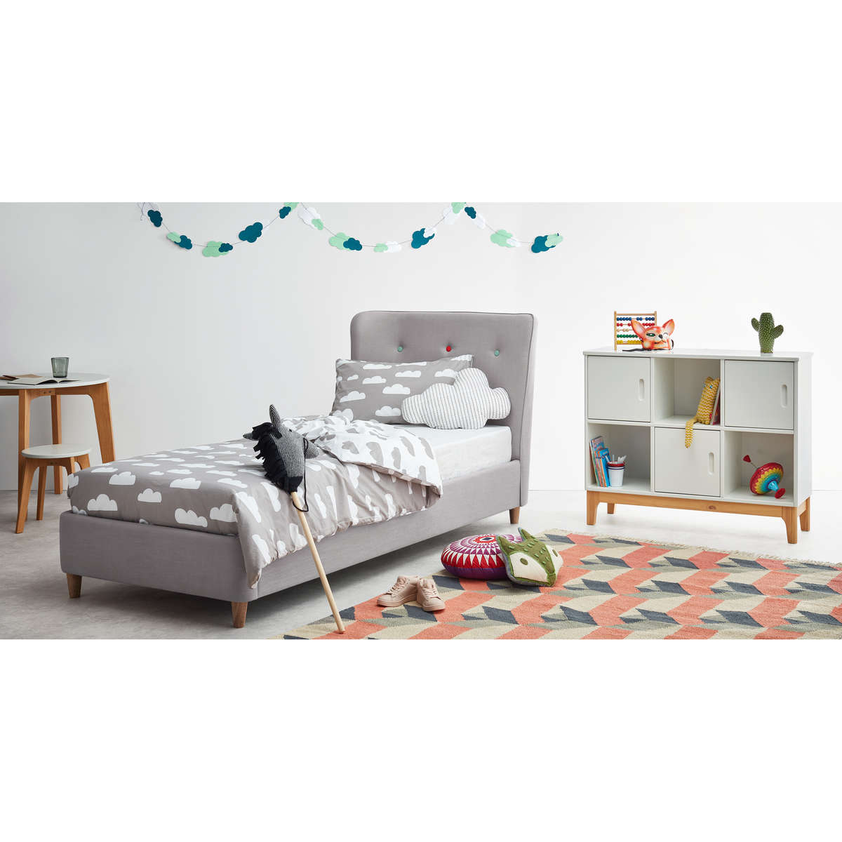 Burcot Single Bed, Graphite Grey – image 2