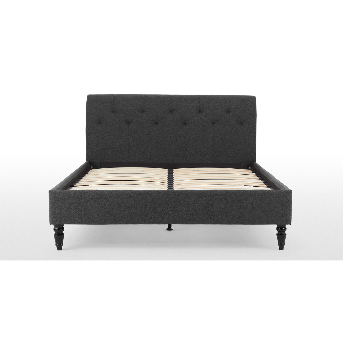 Linnell King Size Bed, Space Grey – image 4