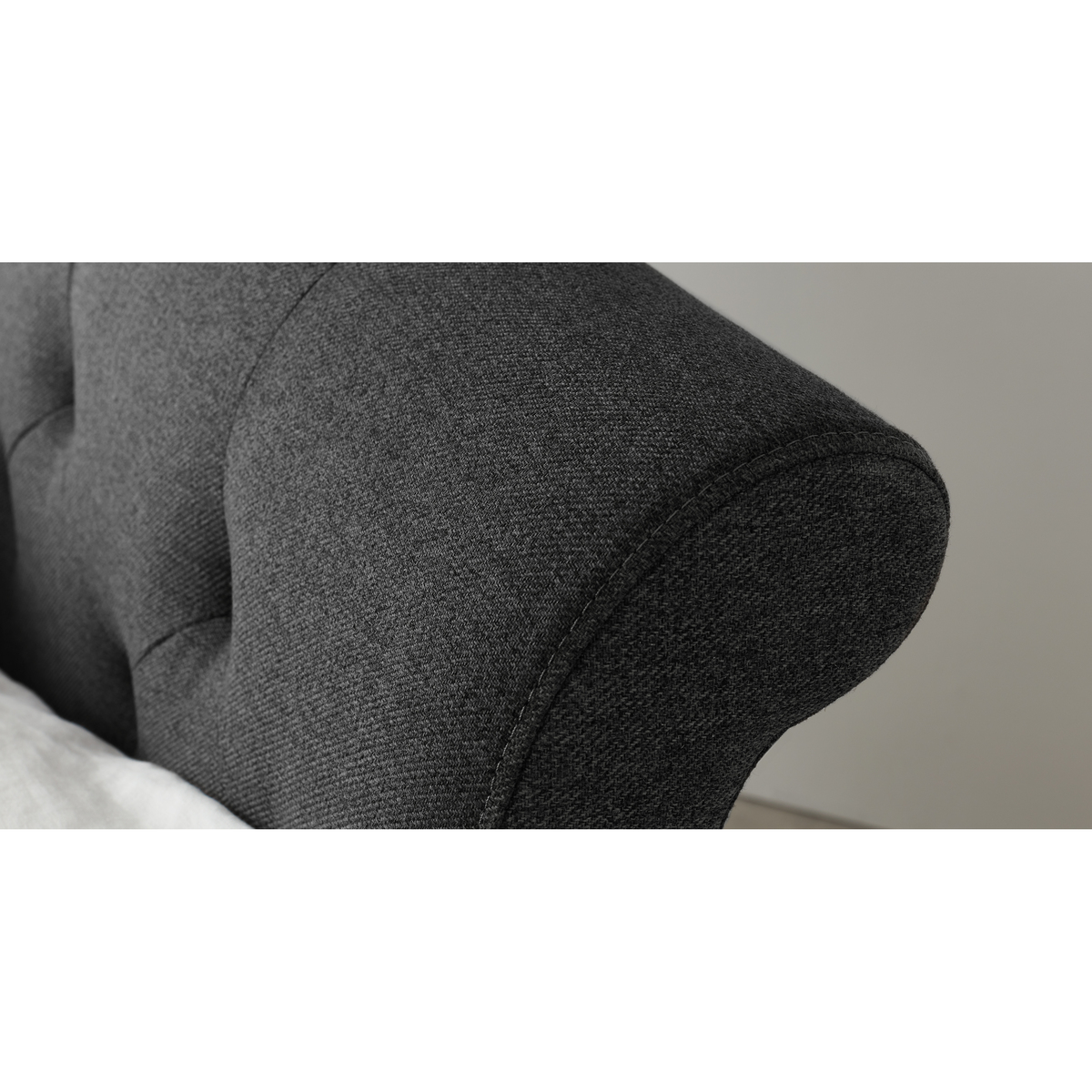Linnell King Size Bed, Space Grey – image 5