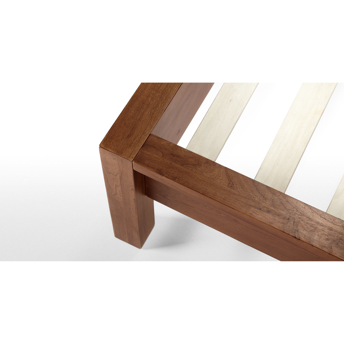 Ledger 150cm x 200cm UK King Bed, Dark Stain Ash – image 3