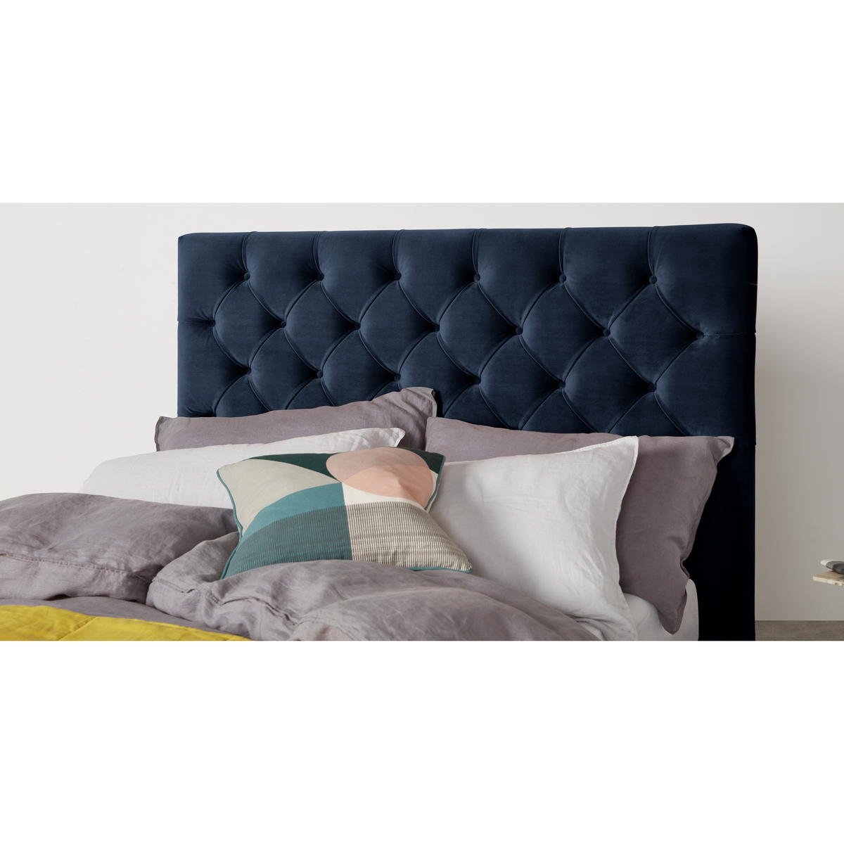 Skye King Size Bed, Royal Blue Velvet – image 3