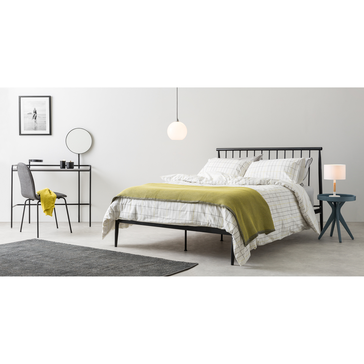 Made Essentials Penn Super Kingsize bed, Black – image 4