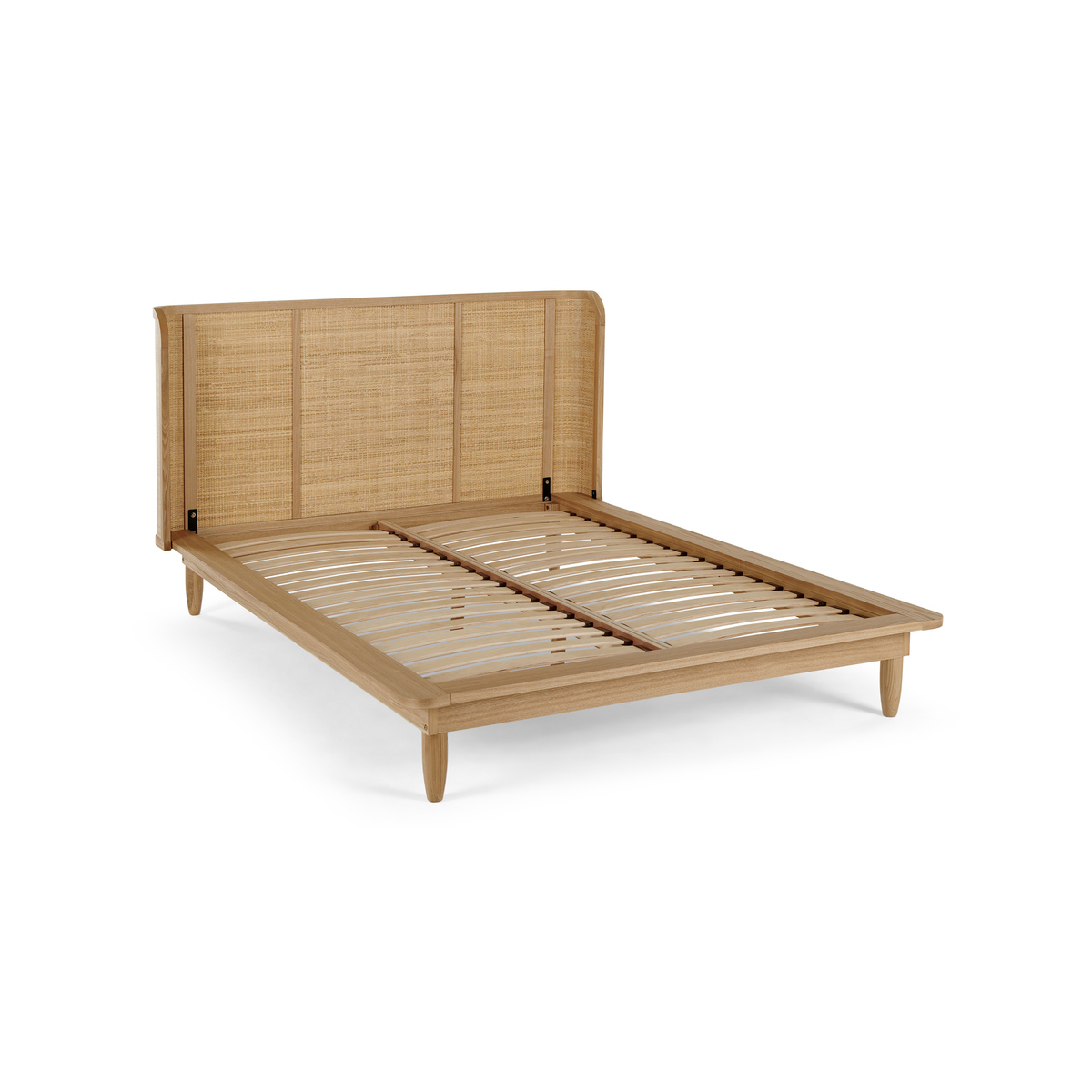 Liana King Size Bed, Ash & Rattan – image 2