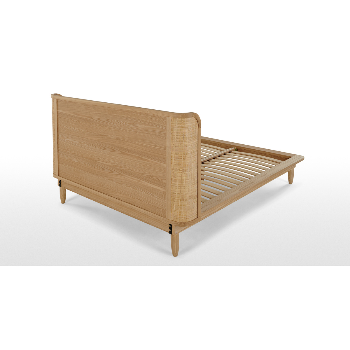 Liana King Size Bed, Ash & Rattan – image 5