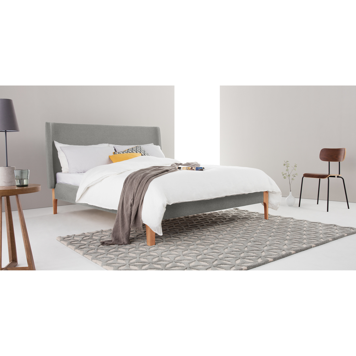 Roscoe Super King Size Bed, Cool Grey – image 3