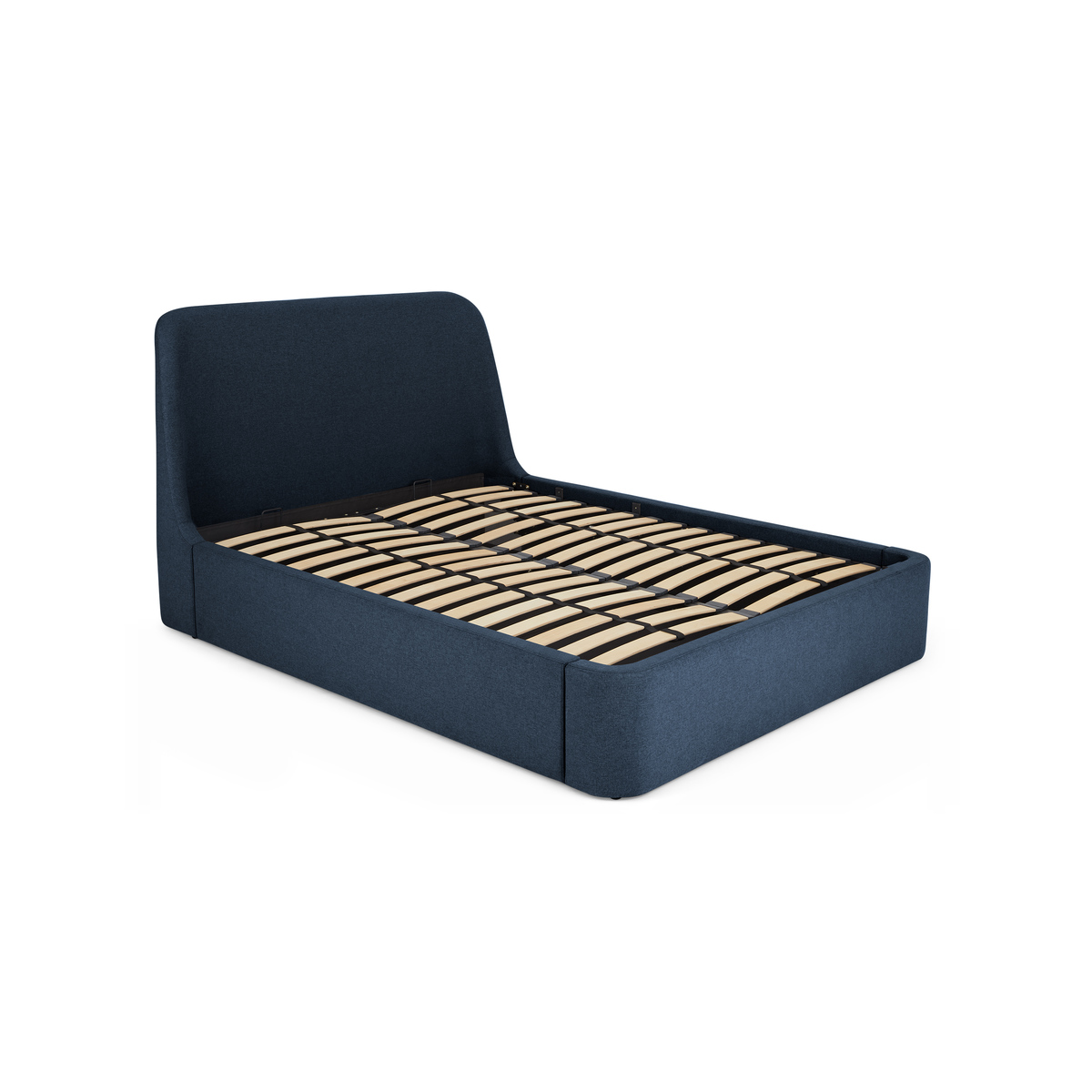 Hayllar King Size Bed with Ottoman Storage, Aegean Blue – image 3