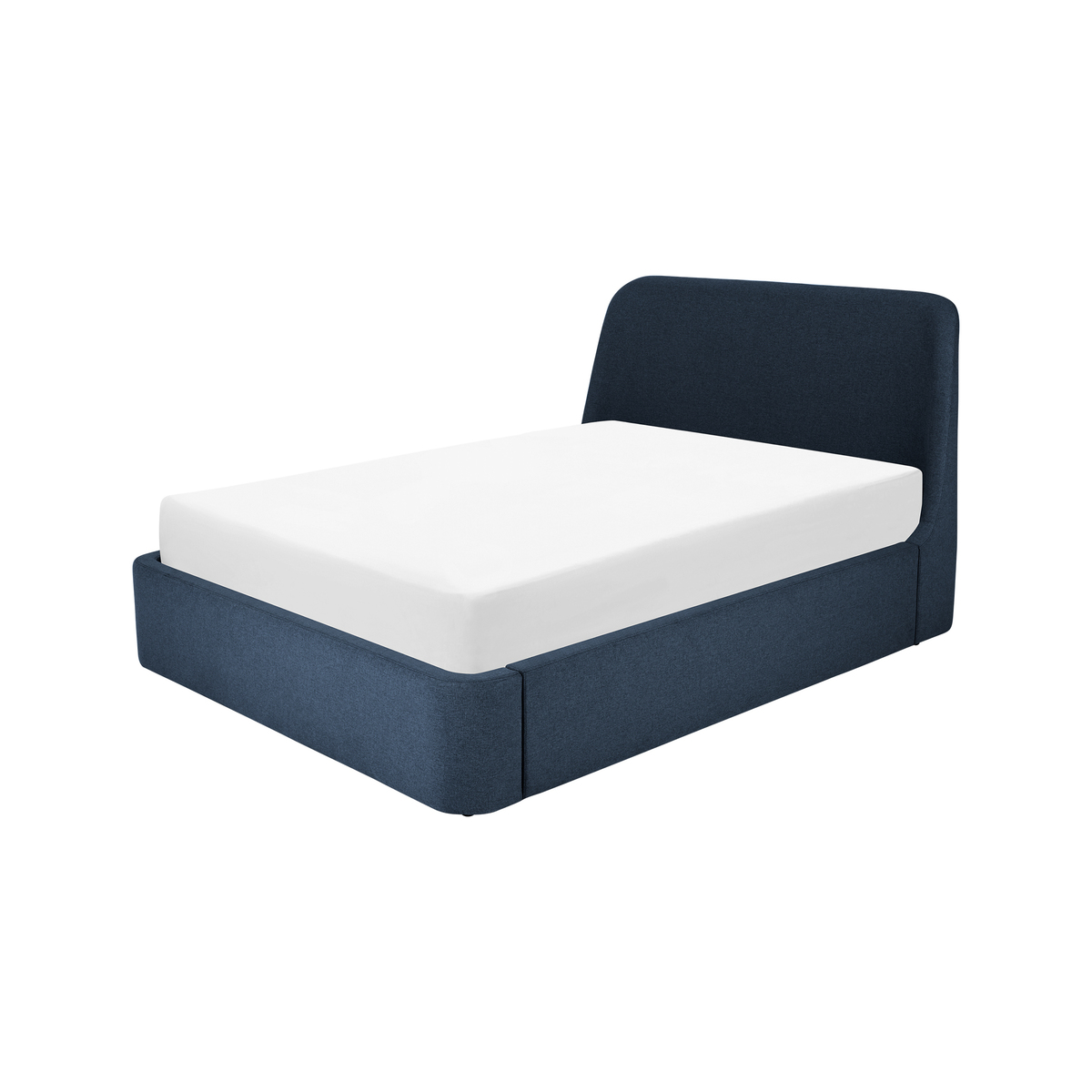 Hayllar King Size Bed with Ottoman Storage, Aegean Blue – image 1