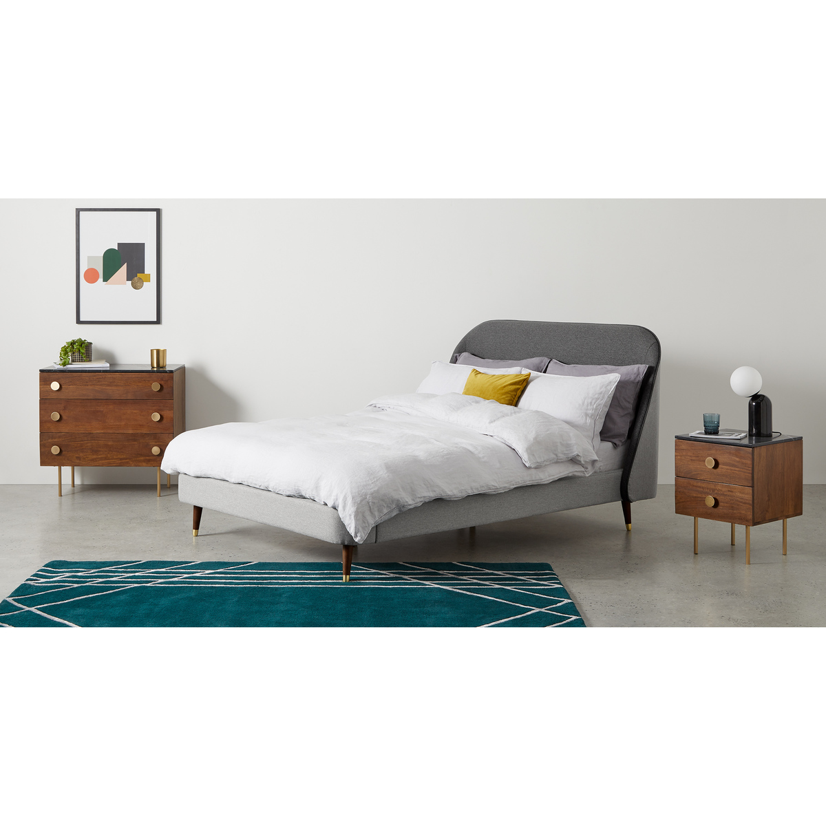 Marion King Size Bed, Feather & Coventry Grey – image 3