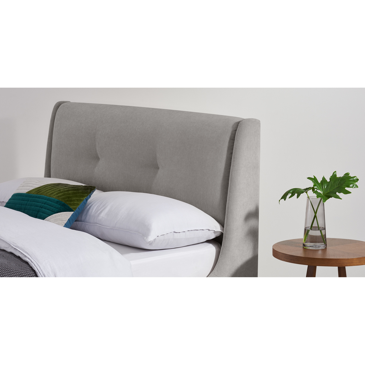 Raffety King Size Bed, Soft Pebble Grey – image 4
