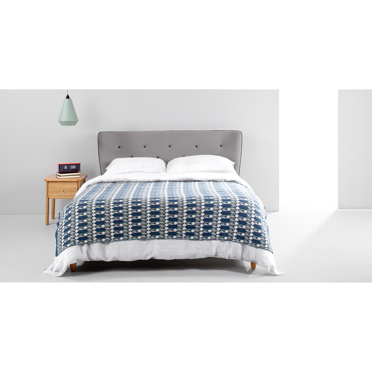 Burcot King Size Bed, Contrast Grey – image 3