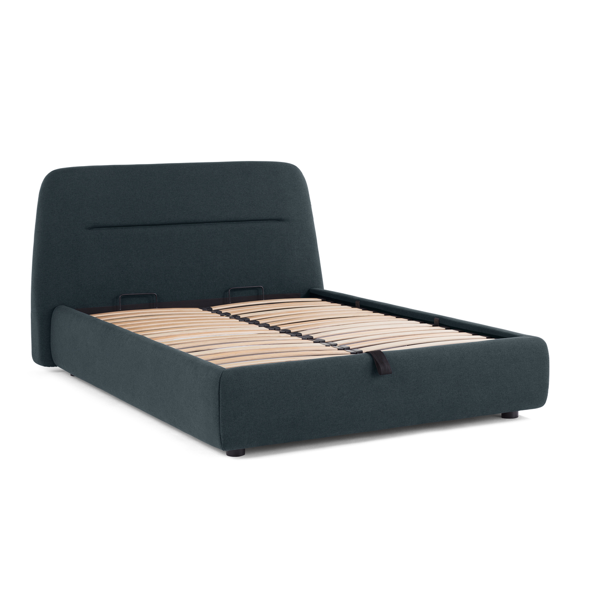 Fosse King Size Ottoman Storage Bed, Aegean Blue – image 2