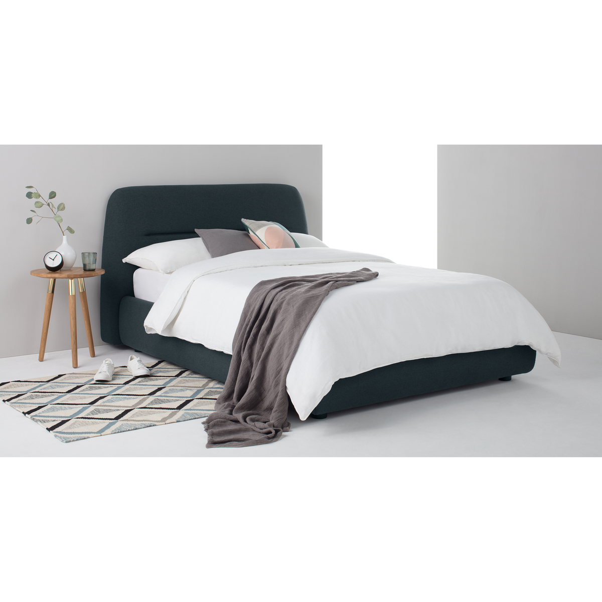 Fosse King Size Ottoman Storage Bed, Aegean Blue – image 3