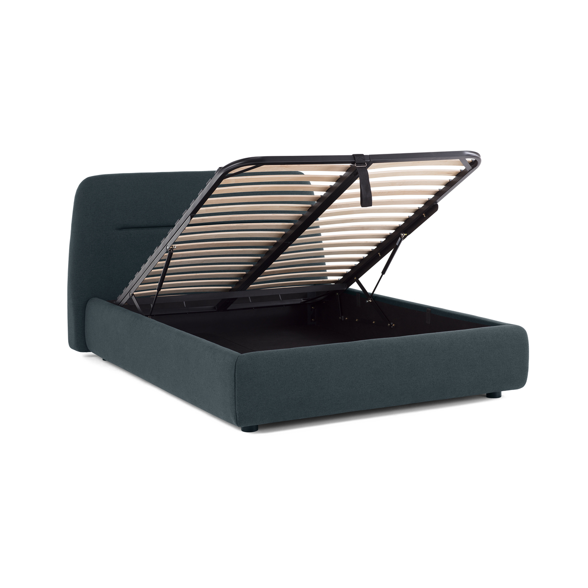 Fosse King Size Ottoman Storage Bed, Aegean Blue – image 5
