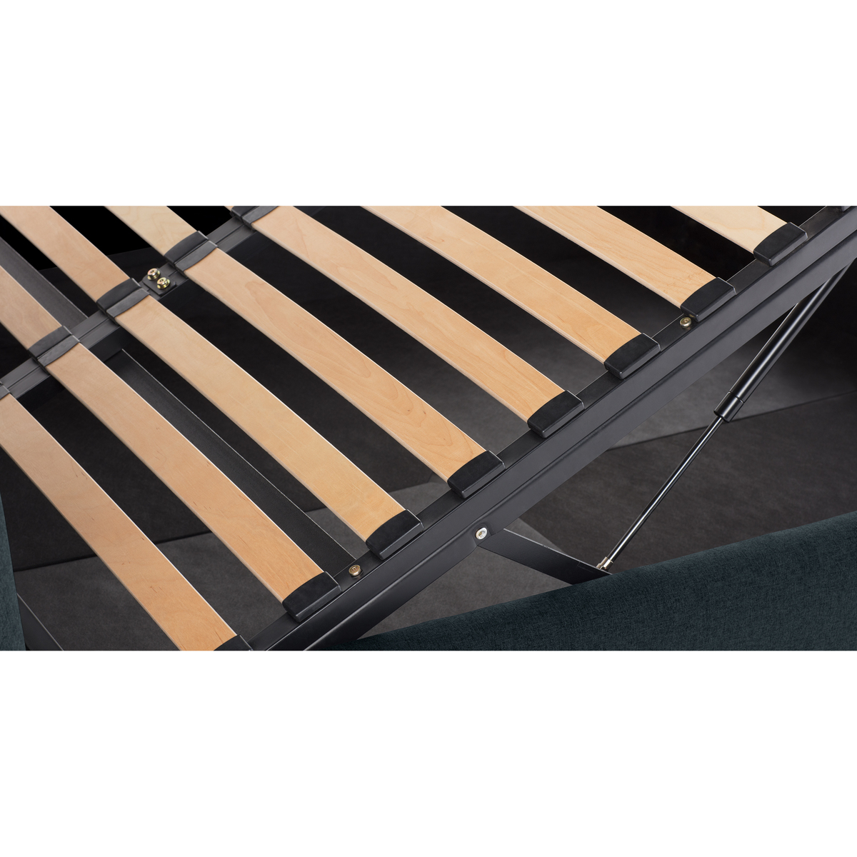 Fosse King Size Ottoman Storage Bed, Aegean Blue – image 6