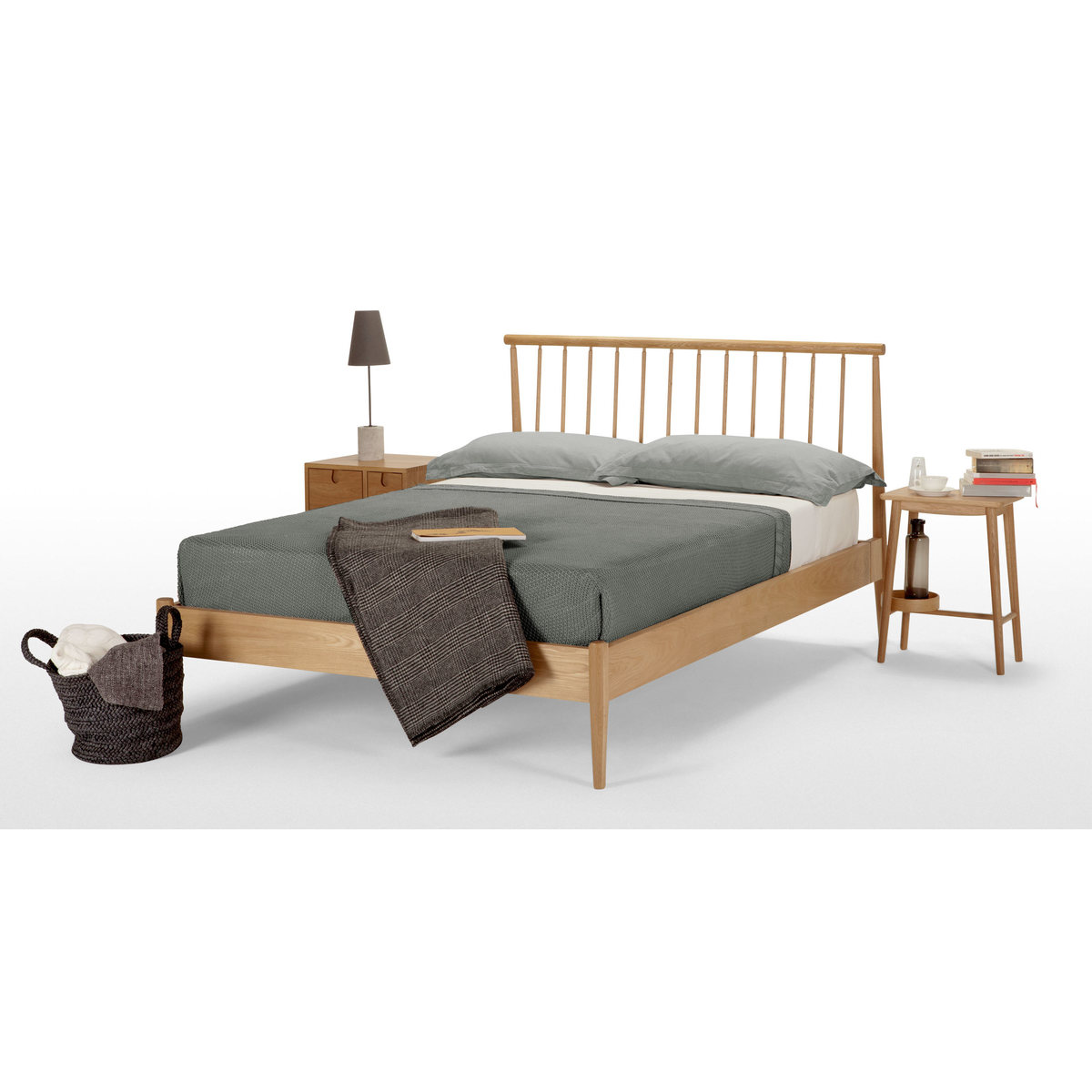 Penn Double Bed, Oak – image 3