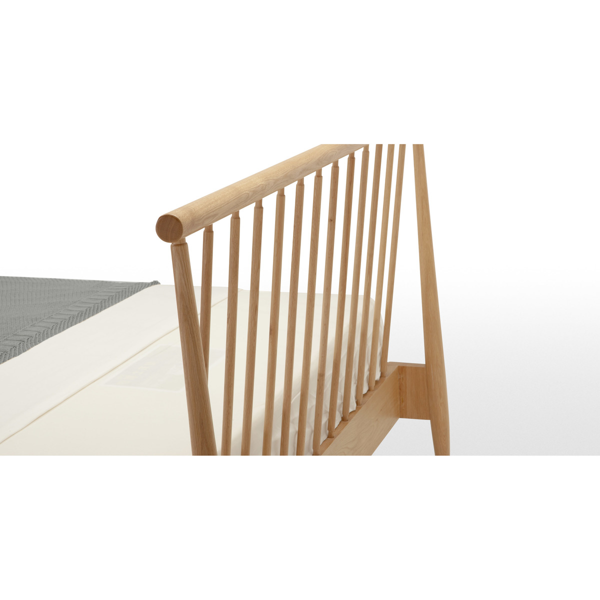Penn Double Bed, Oak – image 4