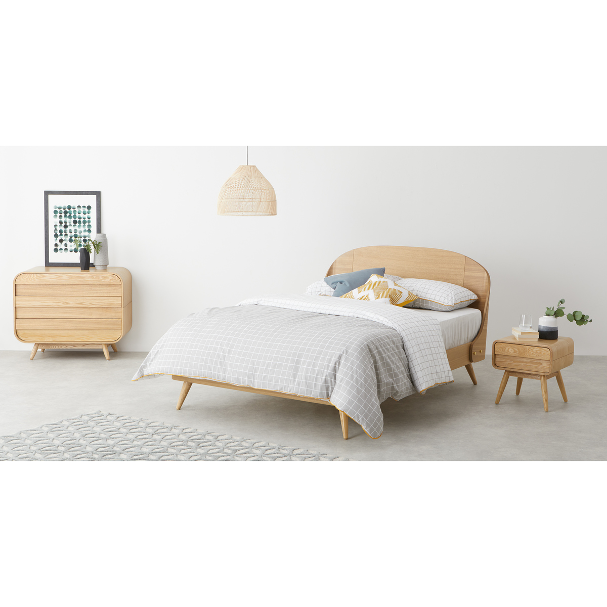 Nina King Size Bed, Ash – image 3