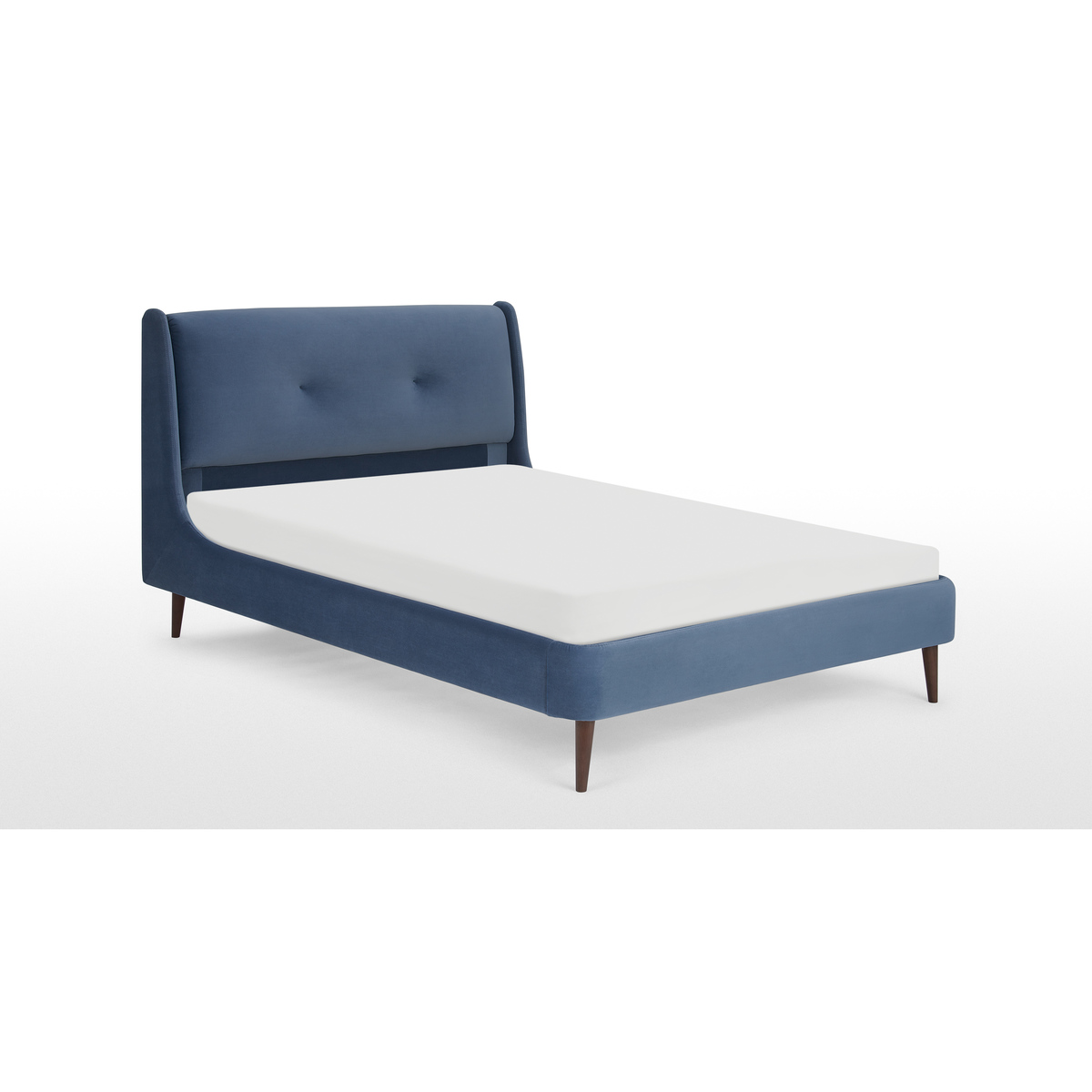 Raffety King Size Bed, Dawn Blue Velvet – image 5