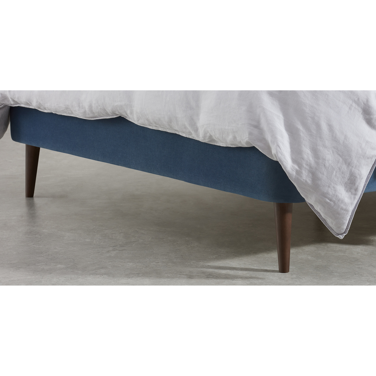 Raffety King Size Bed, Dawn Blue Velvet – image 6