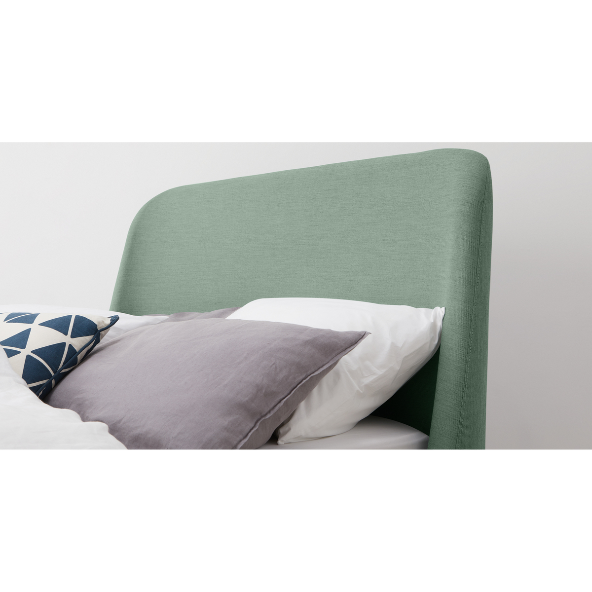 Hayllar King Size Bed, Mint Green Weave – image 4