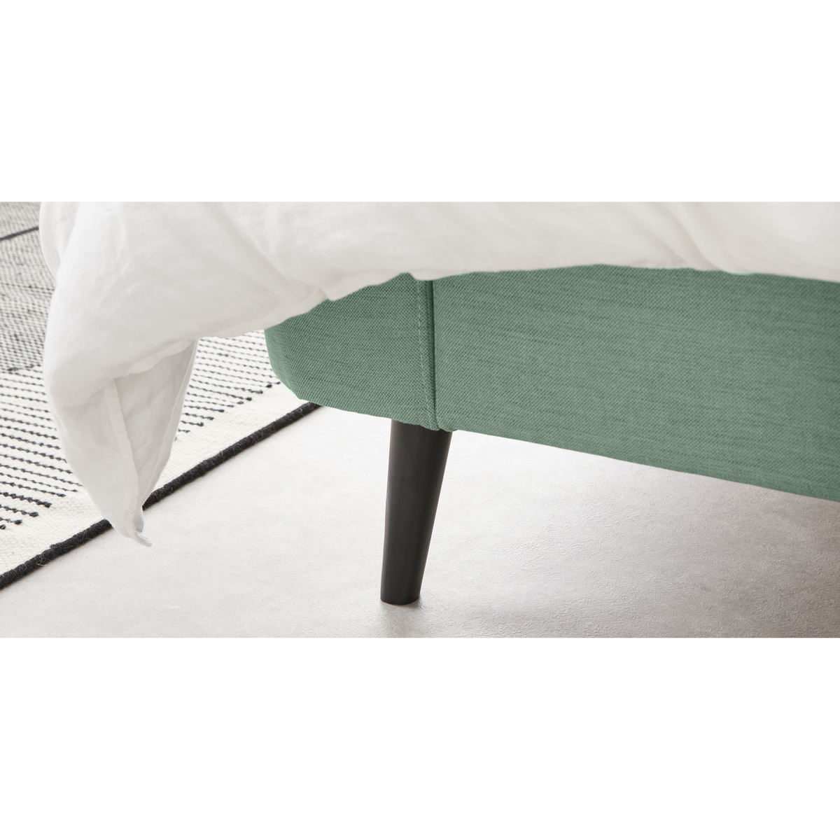 Hayllar King Size Bed, Mint Green Weave – image 6