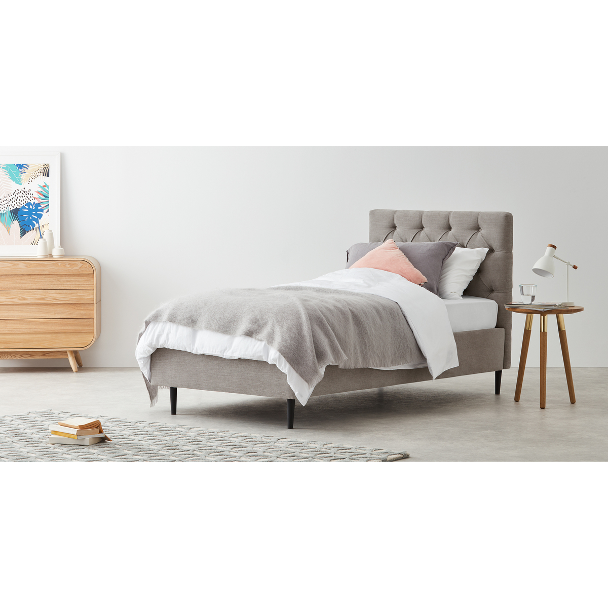 Skye Single Bed, Owl Grey – image 3