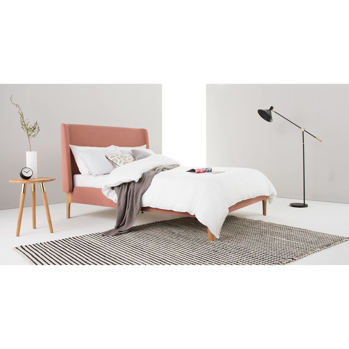 Roscoe Double Bed, Dusk Pink – image 3