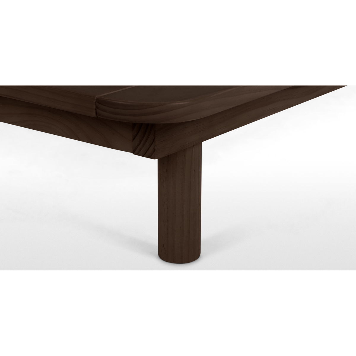 Kano King size Platform Bed, Walnut Stain Pine – image 4