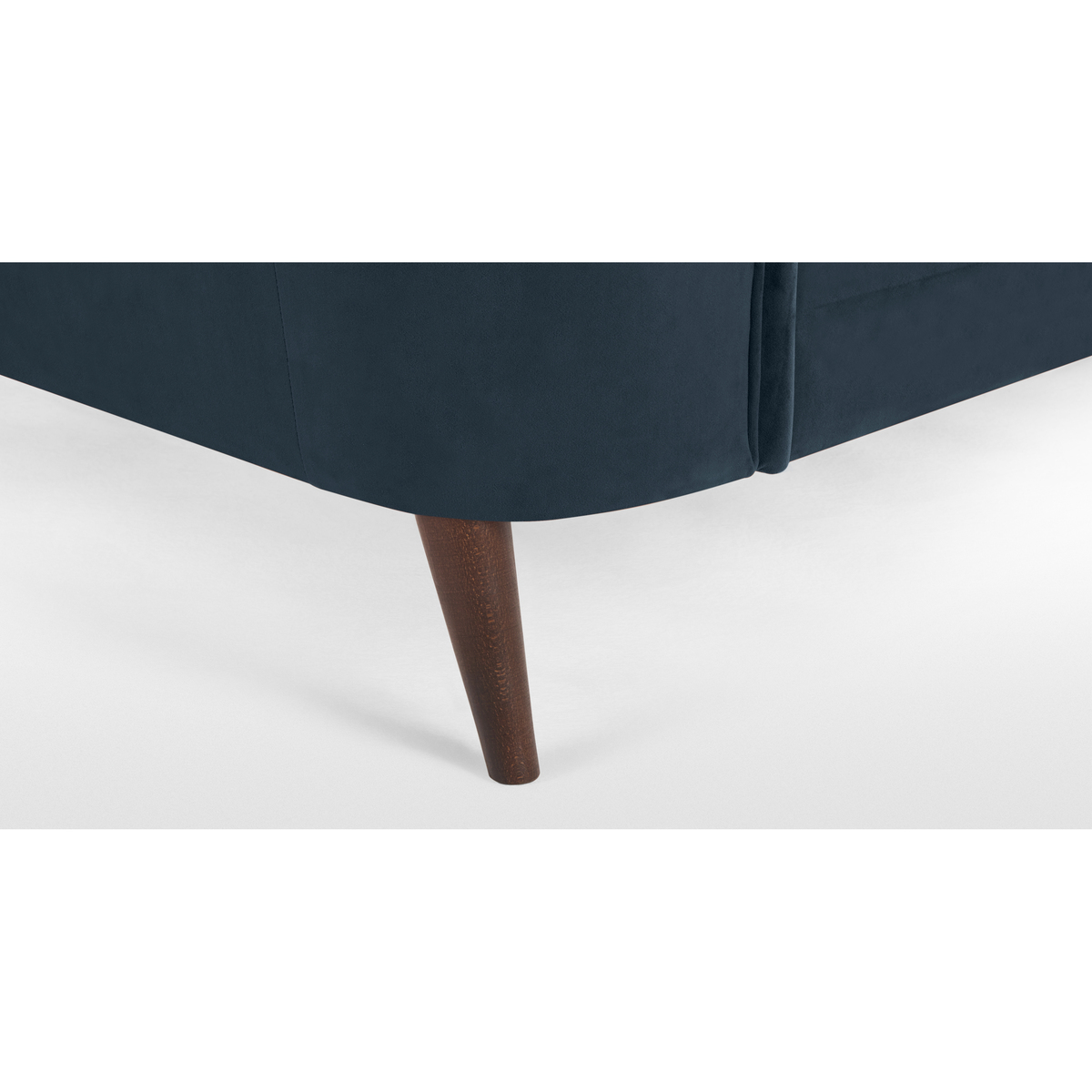 Lulu Super Kingsize Bed, Indigo Blue Velvet – image 4