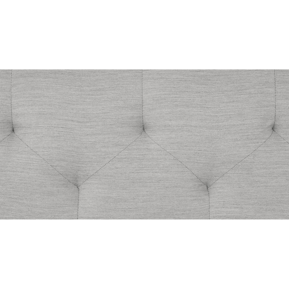 Linnell Double Bed, Snow Grey Weave & Walnut Legs – image 7