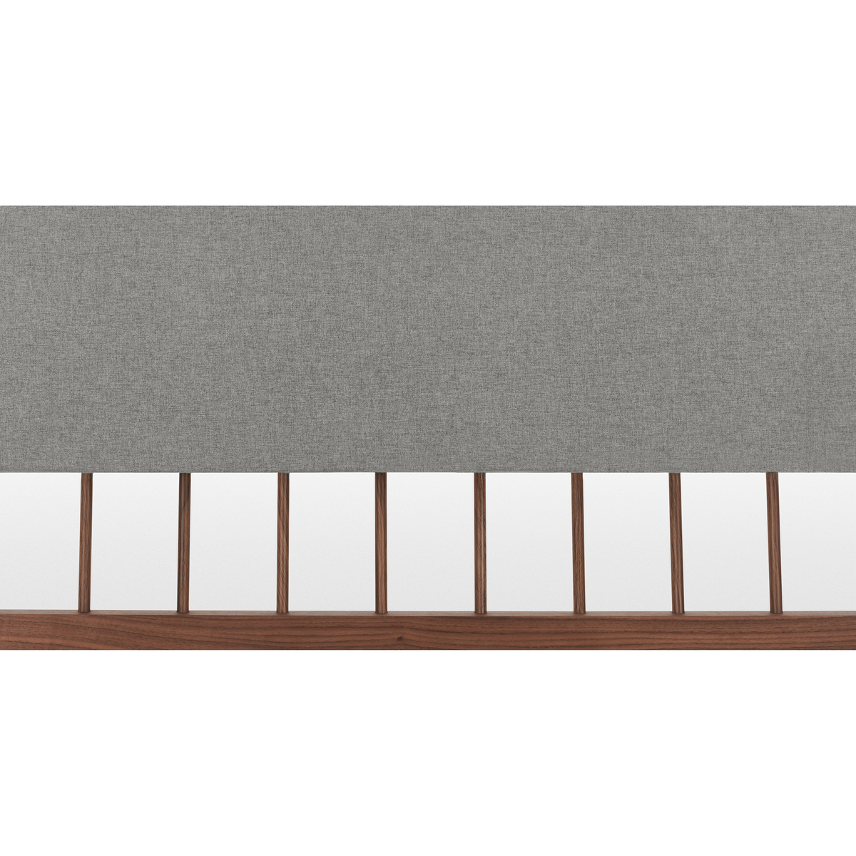 Mara Double Bed, Walnut and Grey – image 7