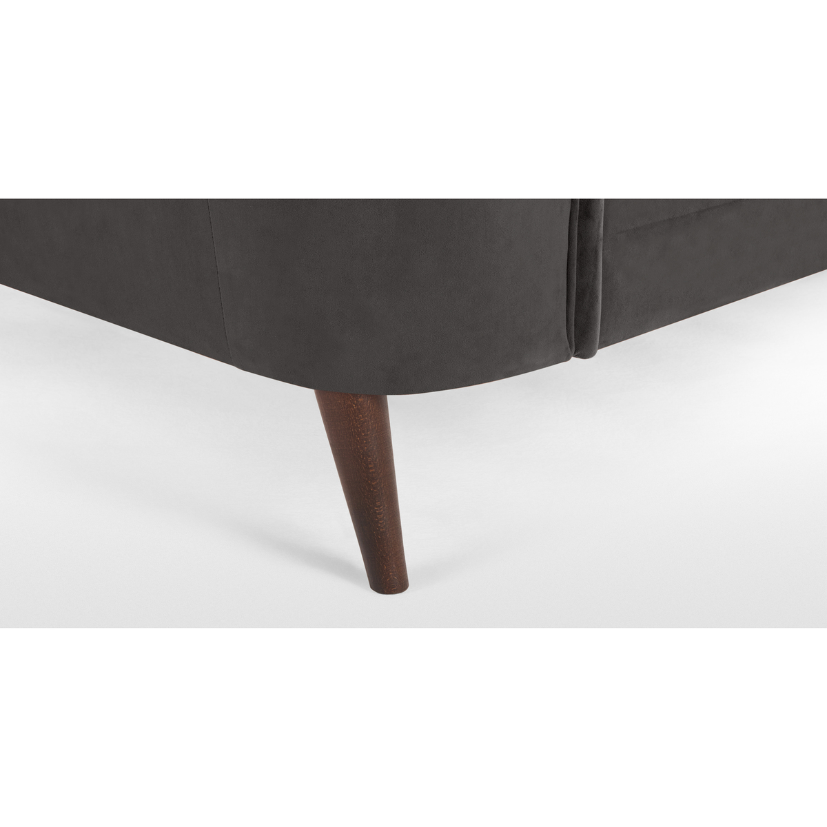 Lulu Super Kingsize Bed, Asphalt Grey Velvet – image 4