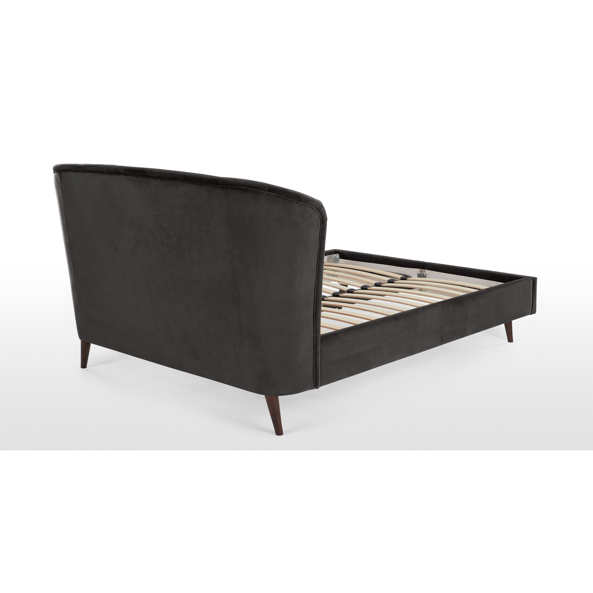 Lulu Super Kingsize Bed, Asphalt Grey Velvet – image 5