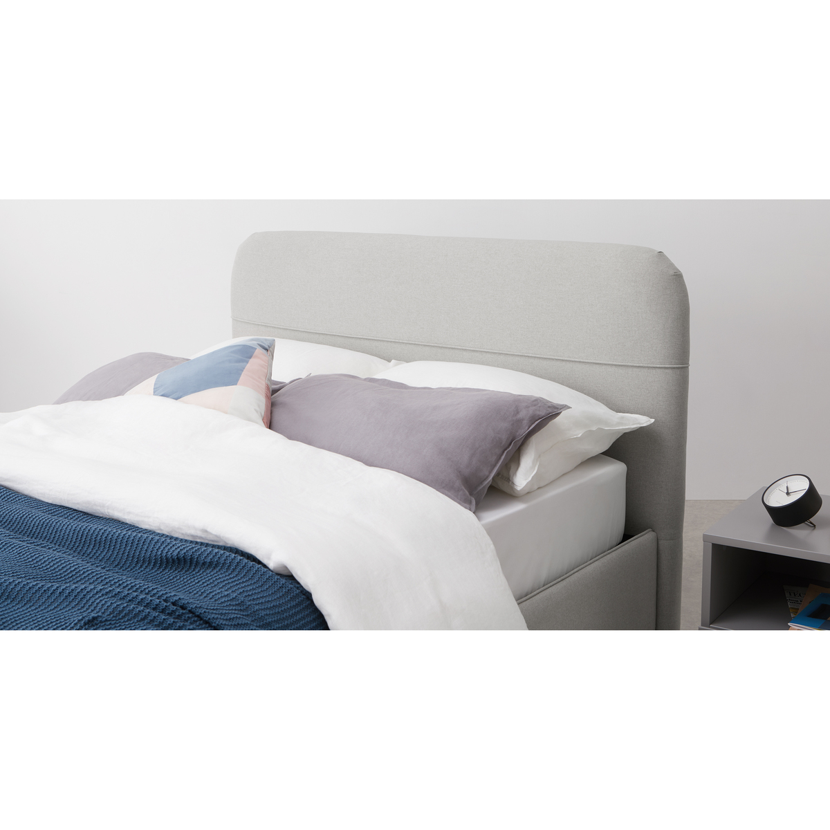 Baya Super King Size Ottoman Storage Bed, Hail Grey – image 4