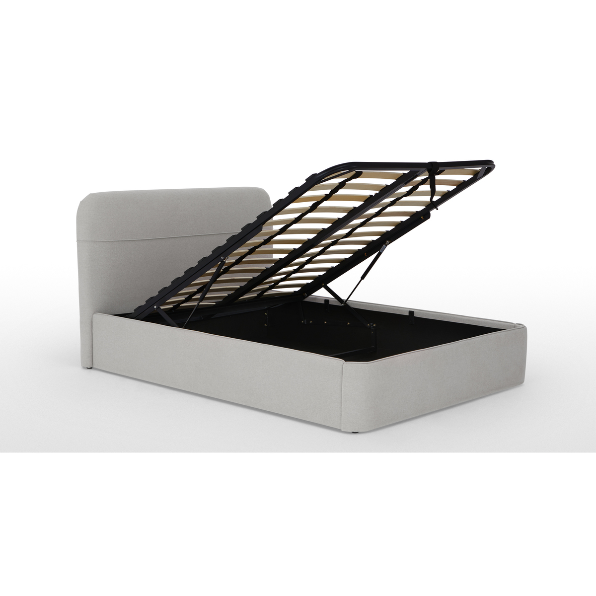 Baya Super King Size Ottoman Storage Bed, Hail Grey – image 5