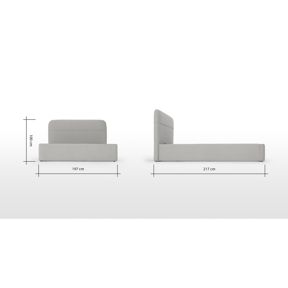 Baya Super King Size Ottoman Storage Bed, Hail Grey – image 8