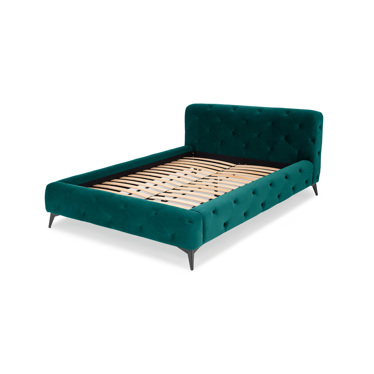 Sloan King Size Bed, Seafoam Blue Velvet – image 2