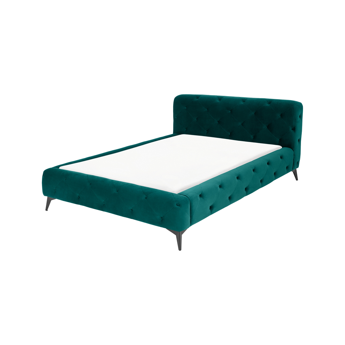 Sloan King Size Bed, Seafoam Blue Velvet – image 1