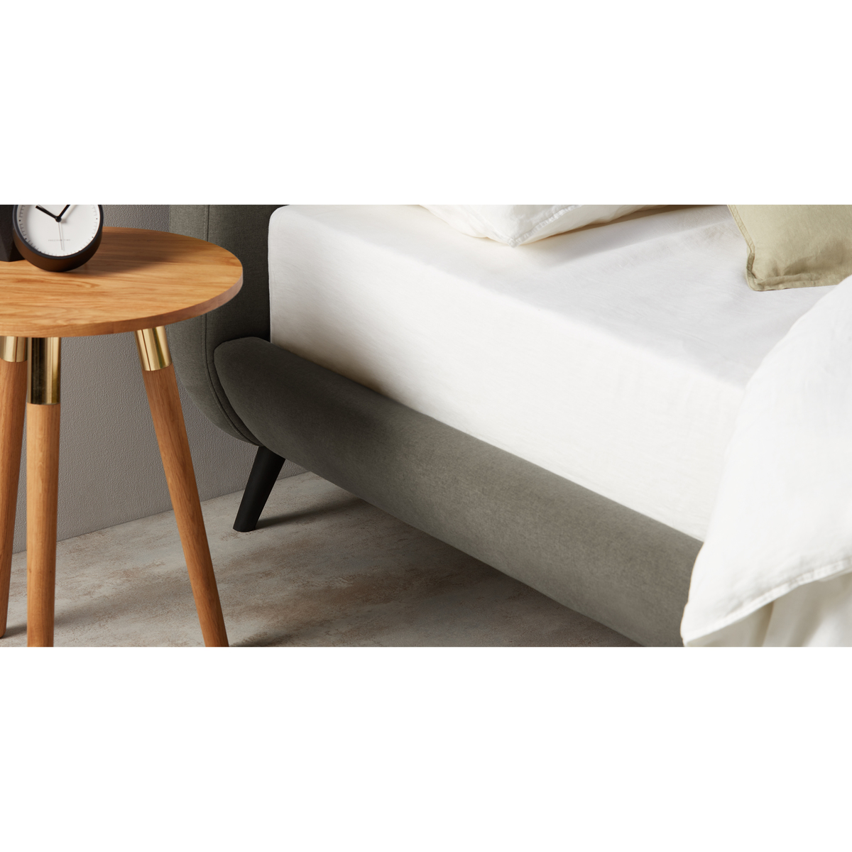 Edwin Super King Size Bed, Pavilion Marl Grey – image 5